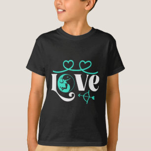 Badminton-speler Game Shuttle Yin-yang-love Badmin T-shirt