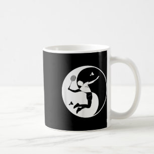 Badminton-speler Game Shuttle Yin-yang-symbool Bad Koffiemok