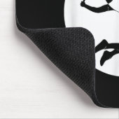 Badminton-speler Game Shuttle Yin-yang-symbool Bad Muismat (Hoek)