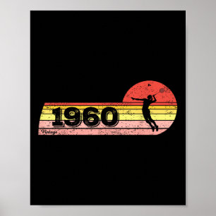 Badminton-speler Geboren 1960 Verjaardag  Vrouwen Poster