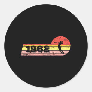 Badminton-speler Geboren 1962 Verjaardag Vrouwen Ronde Sticker