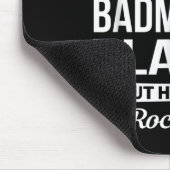 Badminton speler geschenken grappig muismat (Hoek)