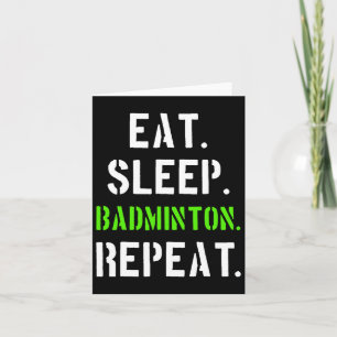 Badminton Speler Gift 1 Kaart