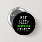 Badminton Speler Gift 1 Ronde Button 5,7 Cm (Voorkant /achterkant)