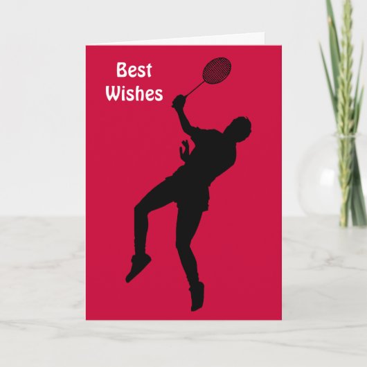 Badminton-speler Kaart (Voorkant)