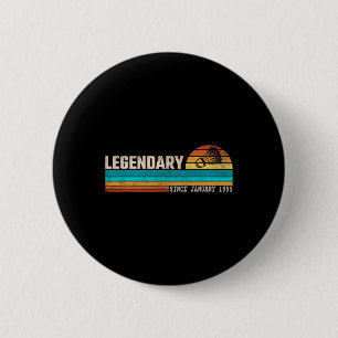 Badminton speler legende sinds januari 1955 Birthd Ronde Button 5,7 Cm