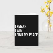 Badminton Speler Meme Zelfzorg Quote Kaart (Gele Bloem)