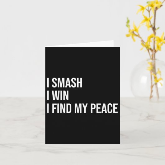 Badminton Speler Meme Zelfzorg Quote Kaart (Gele Bloem)