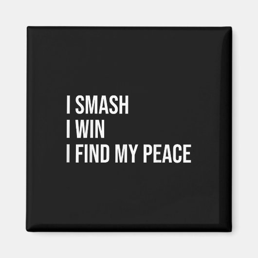 Badminton Speler Meme Zelfzorg Quote Magneet (Voorkant)