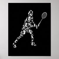 Badminton-speler Silhouette Shuttlecock-racket