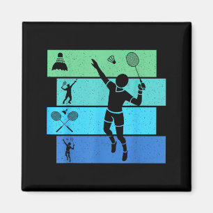 Badminton Speler Spelers Coach Fans Jongens Man Re Magneet