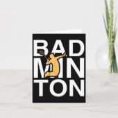 Badminton speler Sportkookplaat Kaart (Voorkant)