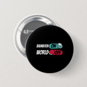 Badminton Speler Team Shuttle Badminton Op Wereld Ronde Button 5,7 Cm (Voorkant /achterkant)