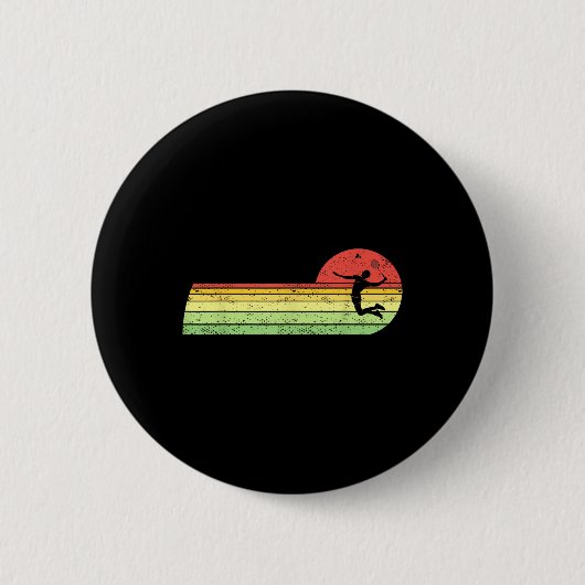 Badminton-speler  Verjaardag Shuttle Badminto Ronde Button 5,7 Cm (Voorkant)
