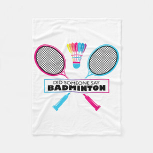 Badminton Sport Hobbyshuil Retro Fleece Deken