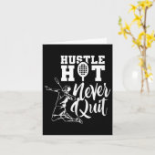 Badminton Sport Player Shuttle Lover Kaart (Gele Bloem)