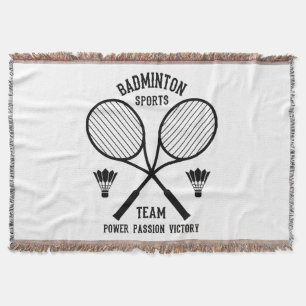 Badminton Sport Team Deken