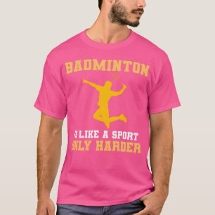 Badminton sporten badminton speler cadeau t-shirt