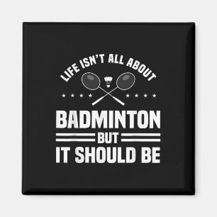 Badminton Sporter Spel Sport Speler Atleet R Magneet