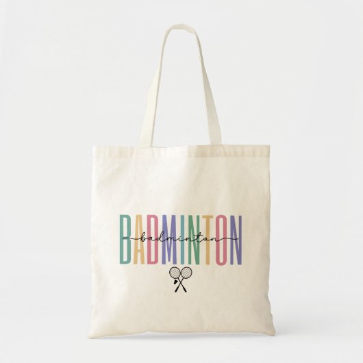 Badminton Sportief & Stijlvol Tote Bag (Voorkant)