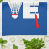 Badminton Sports Towel - LOVE Theedoek (Gevouwen)