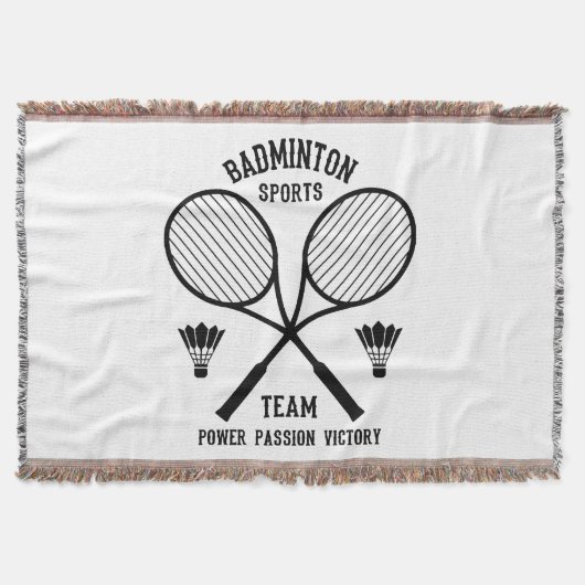 Badminton Sportteam Deken (Voorkant)