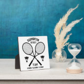 Badminton sportteam fotoplaat (Insitu)