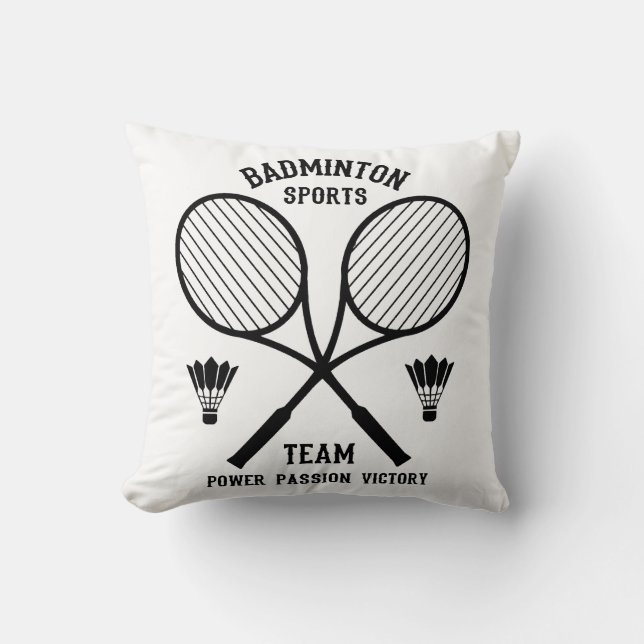 Badminton Sportteam Kussen (Voorkant)