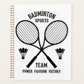 Badminton sportteam planner (Voorkant)