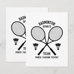 Badminton sportteam RSVP kaartje