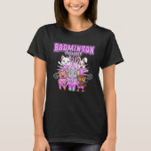 Badminton Squad Leuke Dieren Shuttlecock T-shirt (Voorkant)