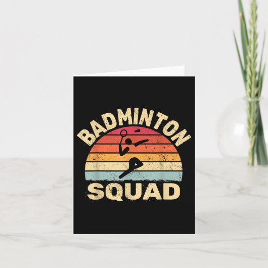 Badminton Squad voor mannen  Shuttle Sport Kaart (Voorkant)