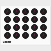 Badminton Squash Badminton Speler Shuttle Ronde Sticker (Vel)
