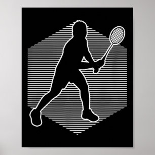 Badminton Squash Vrouwen Shuttle Mannen Poster