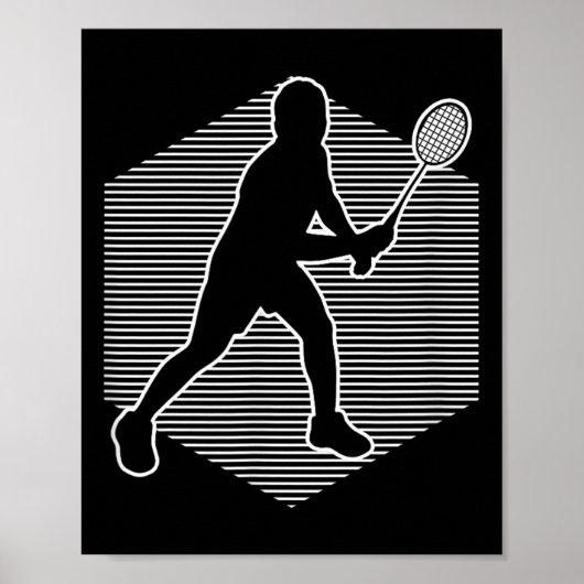 Badminton Squash Vrouwen Shuttle Mannen Poster (Voorkant)