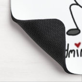 Badminton Stick Figuur Muismat (Hoek)