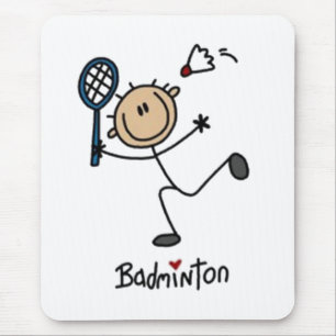 Badminton Stick Figuur Muismat