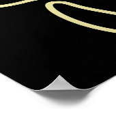 Badminton Stick Man – Shuttle Gift Idee Poster (Hoek)