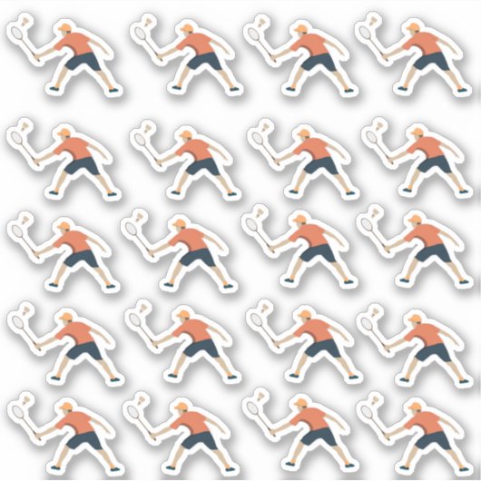 Badminton Sticker (Voorkant)