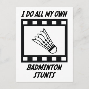Badminton Stunts Briefkaart