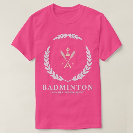 Badminton Summer Tournament T T-shirt (Design voorkant)