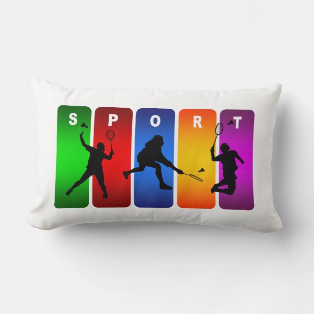 Badminton Super Cool Sport Design Kussen (Voorkant)