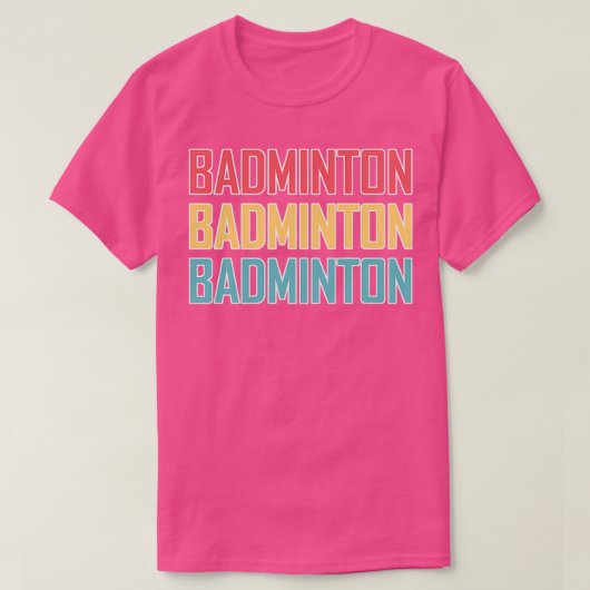 Badminton T 1 T-shirt (Design voorkant)
