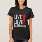 Badminton  t-shirt (Voorkant)