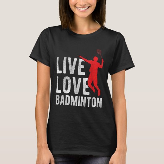 Badminton  t-shirt (Voorkant)
