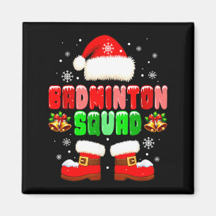 Badminton Team Kostuum Kerst Speler Team Grappig Magneet
