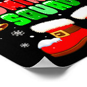 Badminton Team Kostuum Kerst Speler Team Grappig Poster (Hoek)