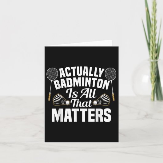 Badminton Team Match S Shuttle Badminton Speler Kaart (Voorkant)