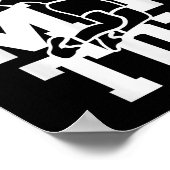 Badminton Team Shuttle Player Coach  Poster (Hoek)