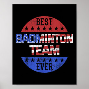 Badminton Team Speler Onafhankelijkheidsdag Patrio Poster